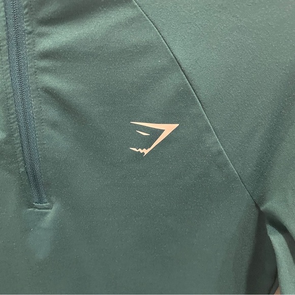 Gymshark Teal Regulate 1/4 Zip Pullover - Picture 3 of 10